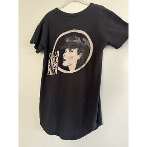 2016 OWSLA Skrillex Wiwek Black T-shirt Men's Small Scallop Hem UNISEX *RARE*